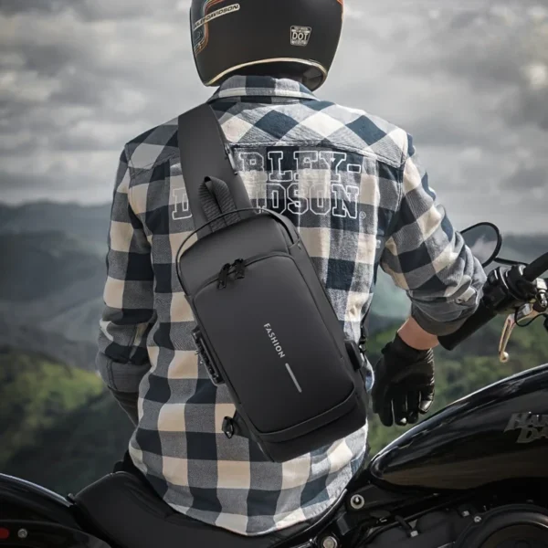 Men's Anti Theft Sling Bag with Password Lock