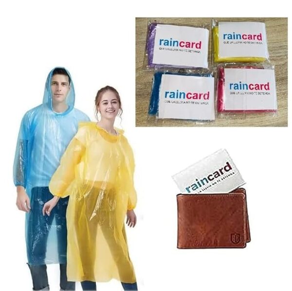 Unisex Disposable Rain Card for Emergency Use