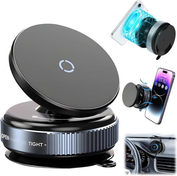360° Vaccum Magnetic Phones Holder
