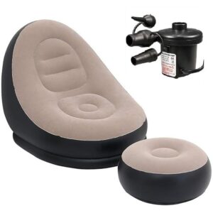 Inflatable Leisure Sofa Chair and Footstool - Drop Shipping