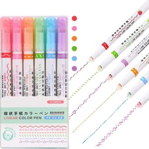 6 Different Curve Shapes Dual Tip Pens - Drop Shipping