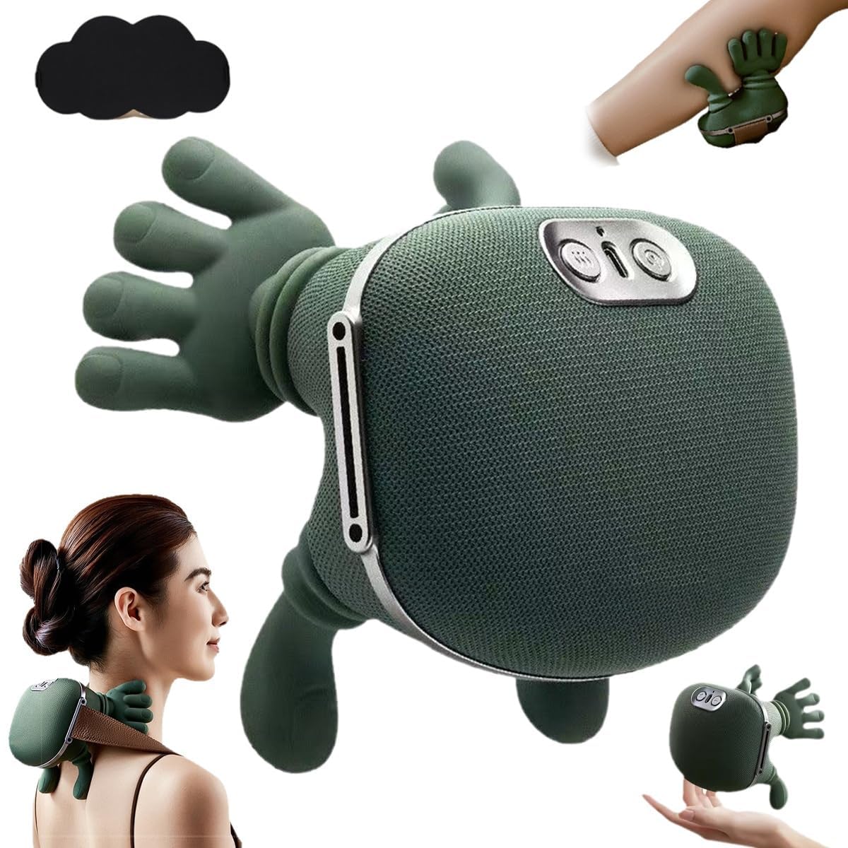 Wireless Portable Shiatsu Neck and Back Massager