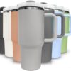 900ML Stainless Steel Tumbler With Straw (Multicolour)